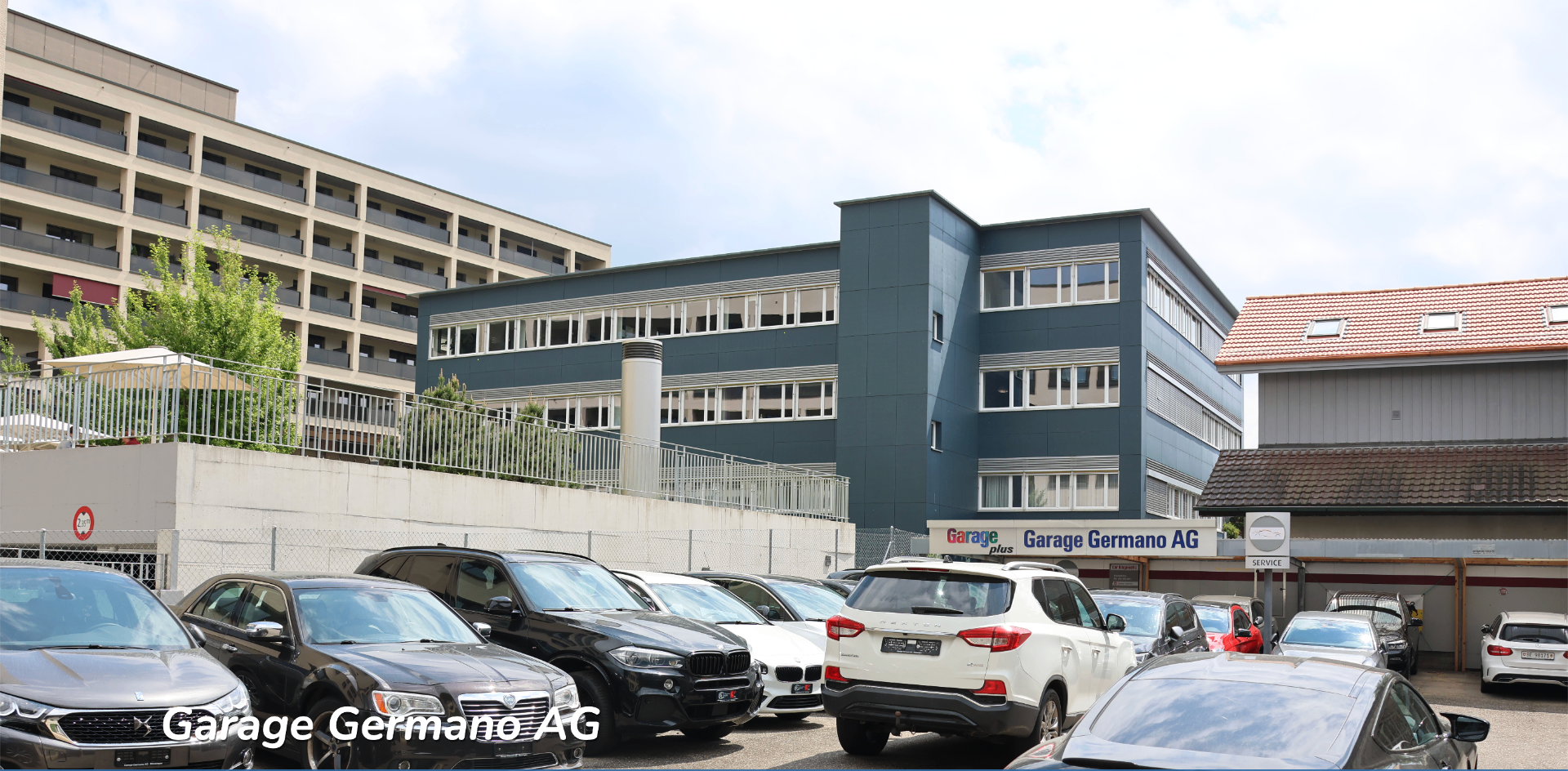 Aussenansicht der Garage Germano AG in Münsingen