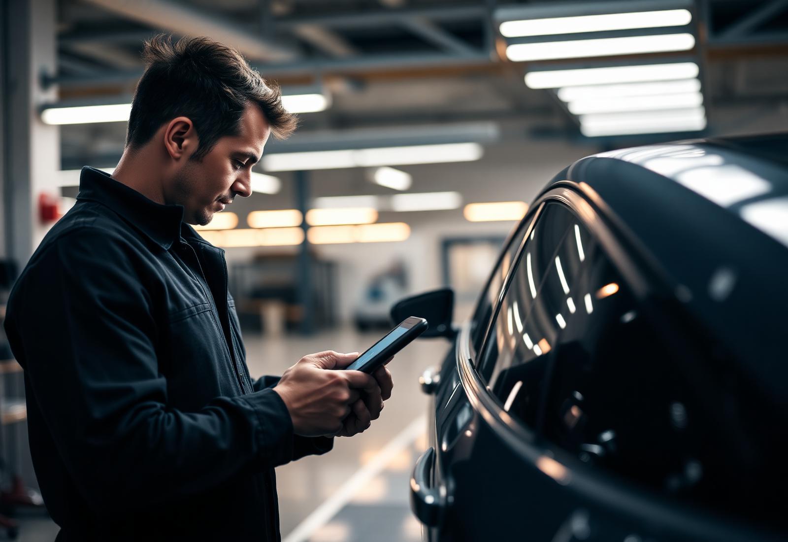 Diagnose in der Werkstatt der Garage Germano